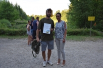 Wójt Sylwia Cieślar oraz laureat VI miejsca w klasyfikacji indywidualnej